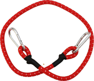 Rrip elastik bagazhi XQ Max, 80 cm, me karabina çeliku, i kuq