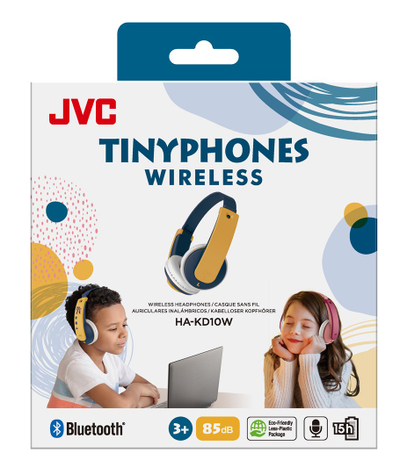 Kufje JVC Tinyphones, Wireless, të verdha / të kaltërta