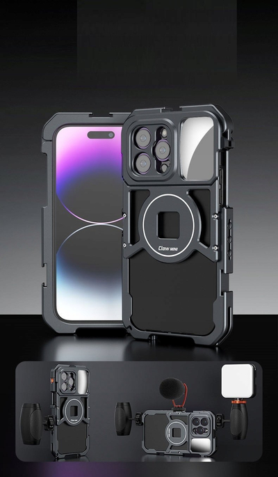 Kornizë cage Rmek për iPhone 14 Pro Max, 10x fileto 1/4", e zezë