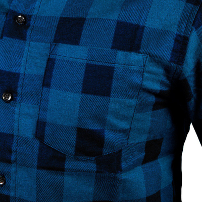 Këmishë pune Neo Flannel 81-545, pambuk, 3XL, blu e errët