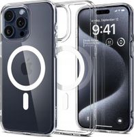 Mbulesë telefoni Spigen Ultra Hybrid T MagSafe, për iPhone 16 Pro Max, transparente, e bardhë