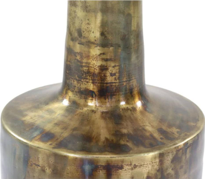 Vazo dekorative HSM Collection Bergamo Grand, 24x75 cm, metal, ngjyrë ari