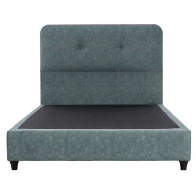 Shtrat gjumi Dolores HM648.27, për dyshek 120x200 cm, material Nubuck, jeshile e çelët