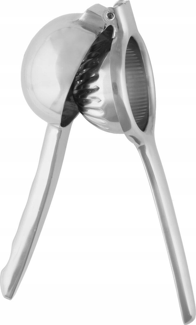 Shtypës agrumesh çelik inox, 22cm, ngjyrë çelik