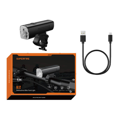 Dritë biçiklete Superfire BL12, 4800mAh, USB, e zezë