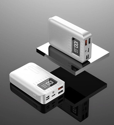 Powerbank Viking GO10, 10000mAh, ekran LED, i bardhë
