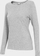 Bluza femrash 4F H4Z22-TSDL350, slim fit, mëngë të gjata, gri