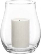 Qiri mbajtëse Leonardo Hurricane Lantern Giardino, 18 cm, qelq, transparente