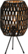 Lampë tavoline Platinet Capri PTL7027, ratan, 25W E14, e zezë