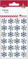 Sticker-a dekorativë Titanum Snowflakes, vetëngjitës, 24 copë, blu edhe të bardhë