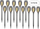 Lampë diellore TORCH Solar Lamp Dancing Flames, 12 LED SMD, set 12 copë, gri