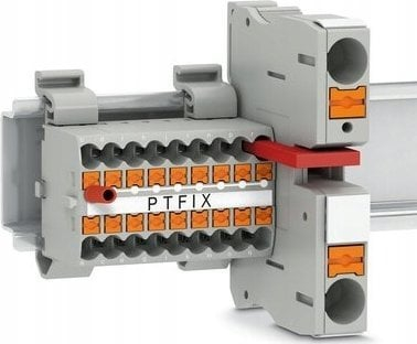 Блок распределник Phoenix Contact PTFIX 6/6X2,5 NS35 BN 3273076, монтажа на DIN шина, кафеав