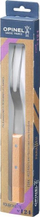 Pirun kuzhine Opinel Parallel No.124, çelik inoks, dorezë dru ahu, ngjyrë natyrale