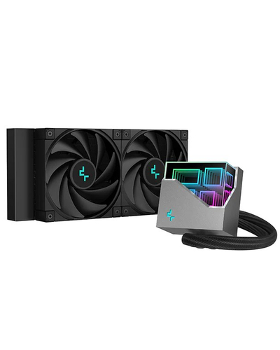 Ftohës me ujë Deepcool LT520, 12 cm, i zi
