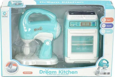 Set lodrash për shpi Adar Household Appliances, mikser edhe furrë, me dritë edhe zë, me ngjyra nga të gjitha