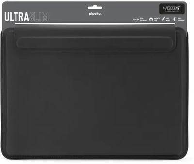 Футрола за лаптоп Pipetto Ultra Slim Sleeve за MacBook Air 15", црна