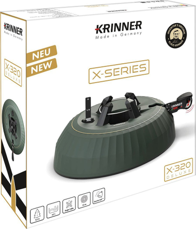 Mbajtëse bredhi Krinner X-320 Deluxe, për pemë të Vitit të Ri, e fortë, jeshile