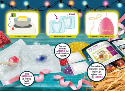 Set edukativ Lisciani Im a Genius Candle Factory, shkencor, për krijim qirinjsh