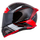 Helmetë moto Cassida Aero Drome, full face, polikarbonat, e zezë pearl e kuqe e bardhë gri