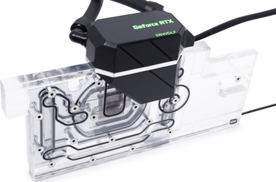 Водено АИО ладење за графичка Alphacool Eiswolf 2, радијатор 360 mm, РГБ, проѕирен