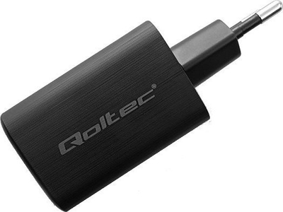 Karikues Qoltec 50766 GaN ULTRA, 2x USB USB C, Power Delivery Quick Charge 3.0, i bardhë