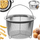 Shportë për skuqje ORION 124484, çelik inox, 21 cm, argjendtë