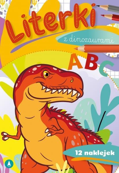 Libër punues për fëmijë Letters With Dinosaurs, mësimi i shkronjave, faqe për ngjyrosje, shumëngjyrësh