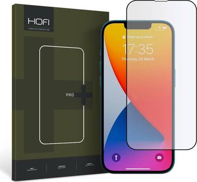 Mbrojtëse ekrani Hofi Glass Pro+ për Apple iPhone 14/13/13 Pro, 0.3mm, e zezë