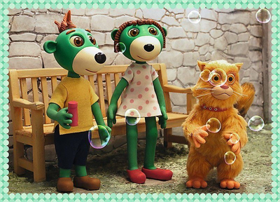 Puzzle fëmijësh Trefl Rodzina Treflików 4 në 1, 35-70 copa, seri Treflik