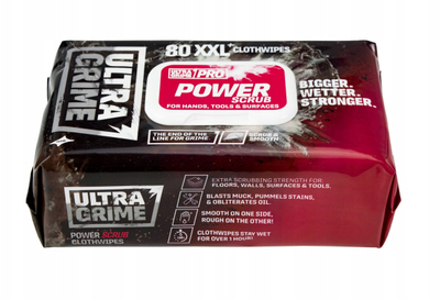 Peceta pastruese UltraGrime Pro Power Scrub XXL, për shumë punë, 80 copë, të bardha