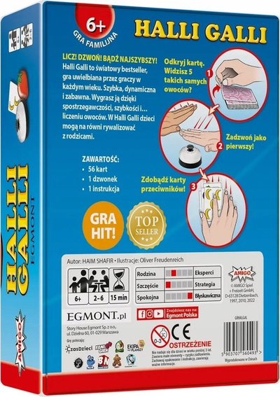 Loja me letra Egmont Halli Galli, për shpejtësi në reagim, me ngjyra plot