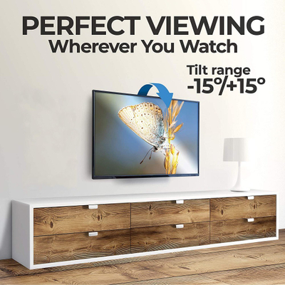 Mbajtëse muri për TV Techly, 13-30", 23kg, e bardhë