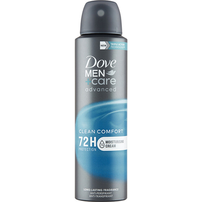 Antiperspirant Dove Men+Care Advanced Clean Comfort, 150 ml