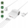 Prizë tavoline 4smarts 6 in 1 Desk GaN, 65W, 2x USB-C 2x USB-A, e bardhë