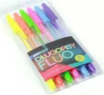 Сет пенкала Penword Neon Pens, 6 парчиња, повеќебојни