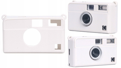 Mbulesë silikoni për kamer Kodak Ektar H35 H35n Ultra F9, pouch mbrojtës, e bardhë