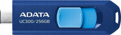 USB flash ADATA UC300, 256GB, USB Type C, USB 3.2 Gen1, blu