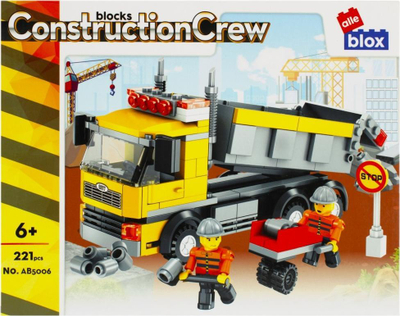 Lodër konstruktore ALLEBLOX Truck, 221 pjesë, kamion ndërtimi, shumëngjyrëshe
