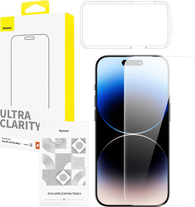 Mbrojtës ekrani xhami i kalit Baseus OS Diamond Series, për iPhone 14 Pro Max, transparent