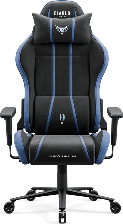 Gejминг столица Diablo X-One 2.0 Normal Size, текстилен материјал, до 140 kg, темно сина
