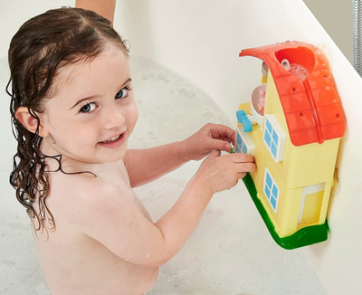 Set lodrash për banjo Tomy Toomies Peppa Pig Bath House E73415, figura, shumëngjyrësh