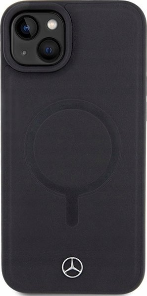 Mbulesë telefoni Mercedes MEHMP15M23RCMK për iPhone 15 Plus 6.7", lëkurë ekologjike, MagSafe, e zezë