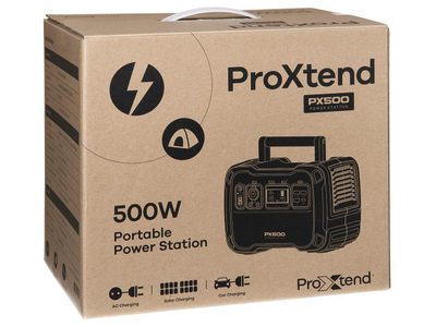 Преносна електрична станица ProXtend PX-500WPS, 500W, 614Wh, црна