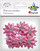 Stoli tekstili vetëngjitës Titanum Flowers, Ø42 mm, set 6 copë, rozë