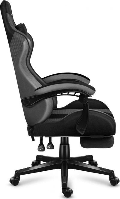 Karrige gaming Huzaro Force 4.7, mekanizëm lëkundës, këmbëzare, gri