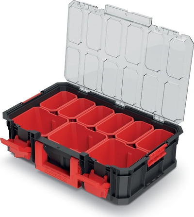Organizues veglash Kistenberg MODULAR SOLUTION 15, me ndarje të lëvizshme, polikarbonat, portokalli