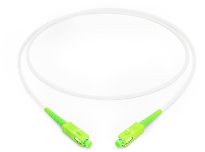 Kabllo fibër optike Digitus DK-2922A-05-SCA-SX, 5m, SC APC, e bardhë me jeshile limoni