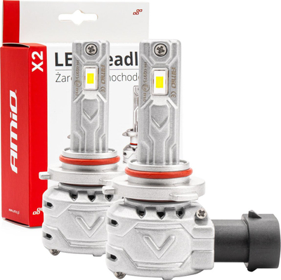 Llambë LED për veturë Amio X2 Series HB3 9005, 6500K, e bardhë