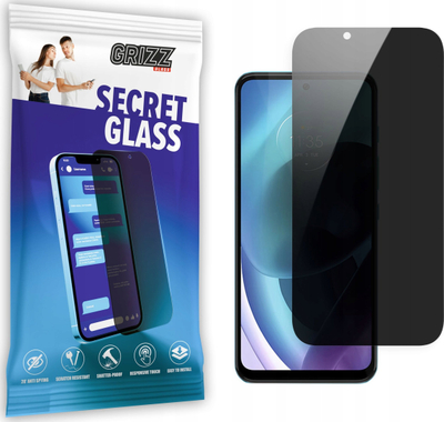 Xham mbrojtës privatësie Grizz SecretGlass për Motorola Moto G71, qelq keramik, pamje shumë e kthjellët