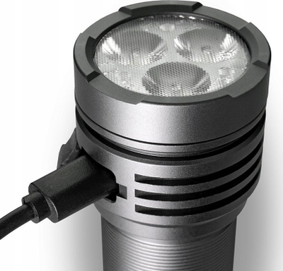 Рачна ламба EverActive FL-3300R Luminator, ЛЕД, полнечка, црна